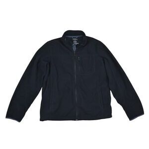 LL Bean Men's Polar Tec Micro Fleece Full Zip Jacket Size M Black 248581